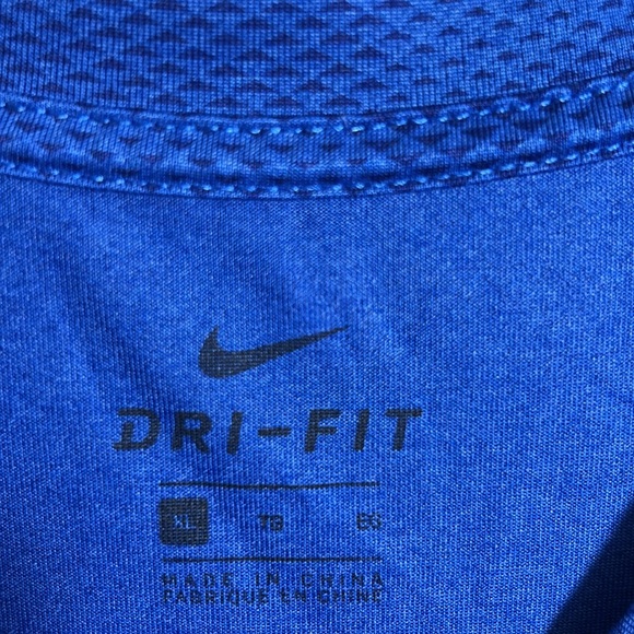Nike Superset Dri-Fit Blue waffle knit Polyester Y2K Performance T-Shirt Size XL - Picture 3 of 11